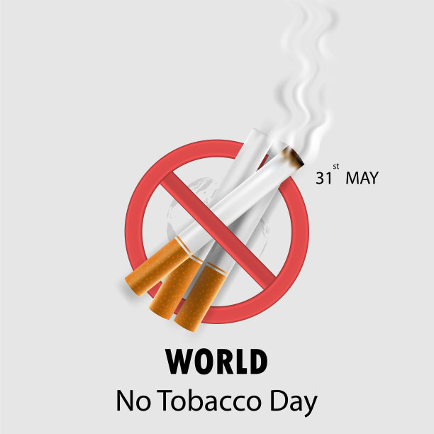 世界无烟日信息图背景设计。世界无烟日印刷设计元素。5月31日世界无烟日无烟日宣传活动。矢量插图。图片下载