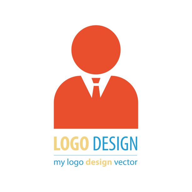 商业头像标志橙色图片下载
