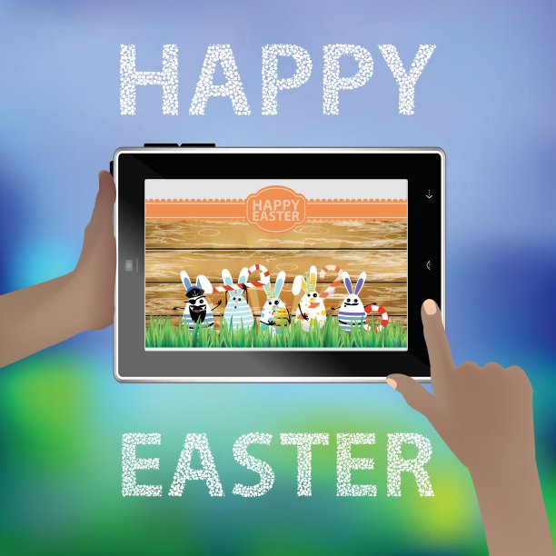 复活节向量。设计插图图片下载