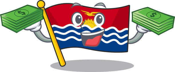 很高兴旗基里巴斯卷轴人物与图片下载