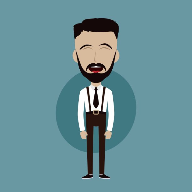 商人办公室的家伙有趣的卡通人物图片下载