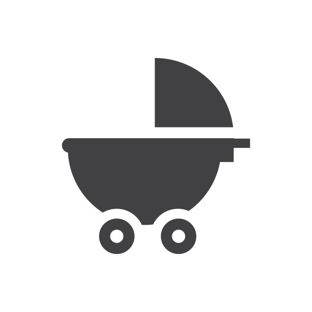 婴儿车婴儿图标符号图片下载