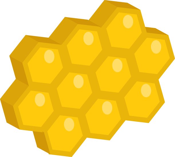 蜂窝图标，平面风格。孤立在白色背景上。向量插图,剪辑艺术。图片下载