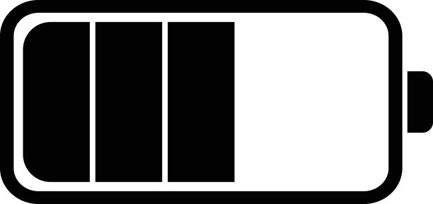 平面设计的电池图标图片下载