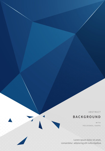 矢量背景设计以经典的蓝色为主色调，这是2020年的流行色图片下载