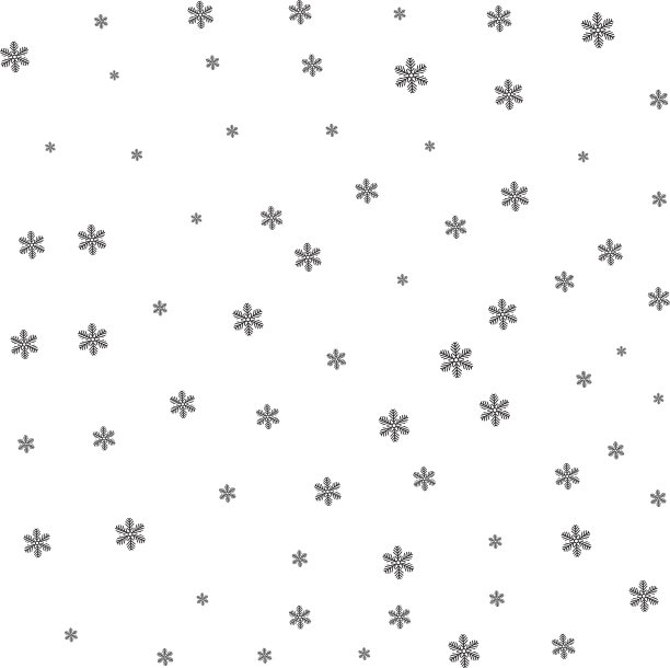 白色背景上的黑雪。图片下载