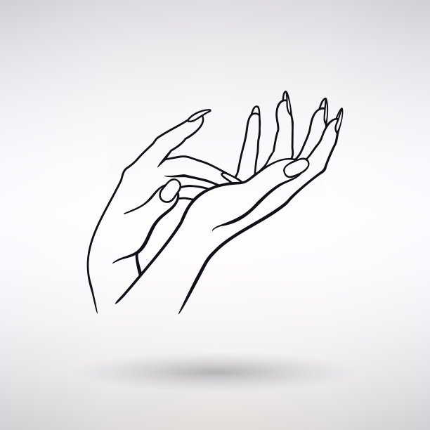 图标女性手化妆品护理图片下载