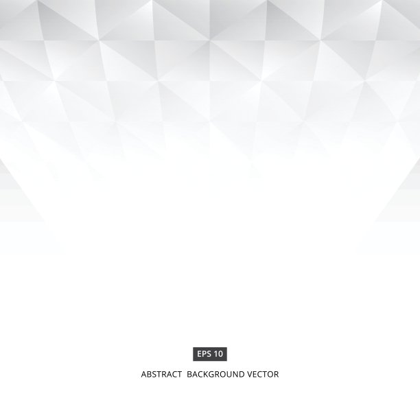 向量背景白色和灰色抽象三角形图片下载