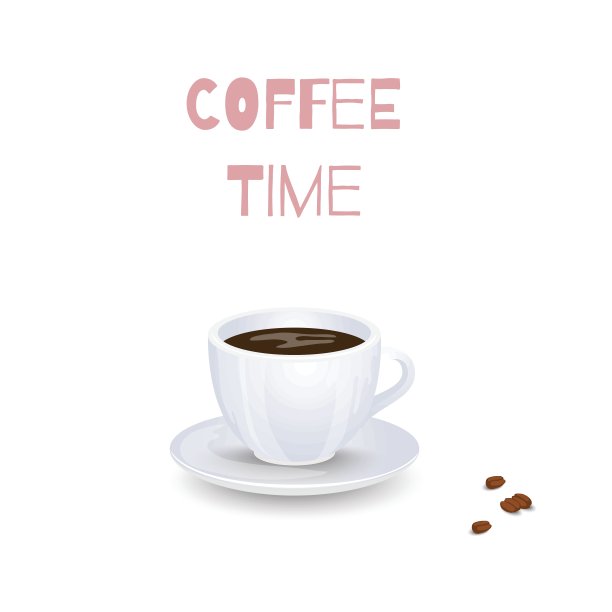 有咖啡和豆子的透明玻璃杯图片下载