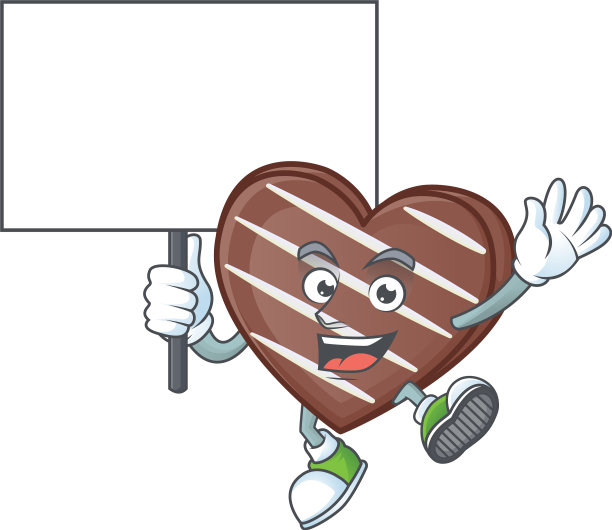 一个图标条纹巧克力棒卡通人物图片下载