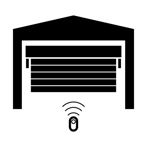 黑色车库门图标图片下载