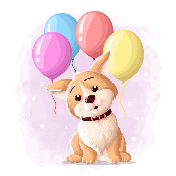 卡通可爱的爱斯基摩狗图片下载