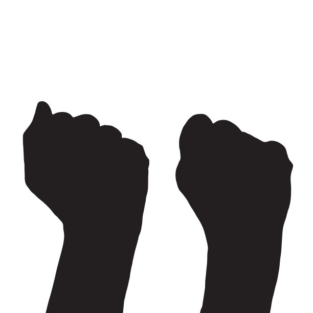 政治斗争的概念。手图片下载