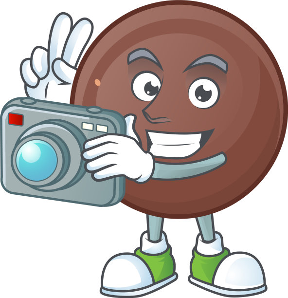 很酷的摄影师巧克力球人物图片下载