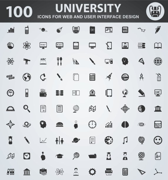 大学图标集图片下载