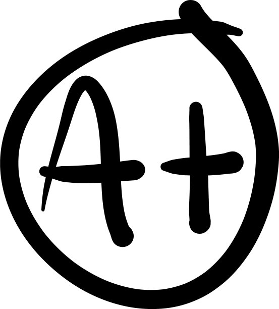 手绘等级a +结果图标图片下载