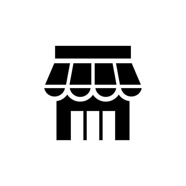 店面前端图标平面矢量模板设计新潮图片下载