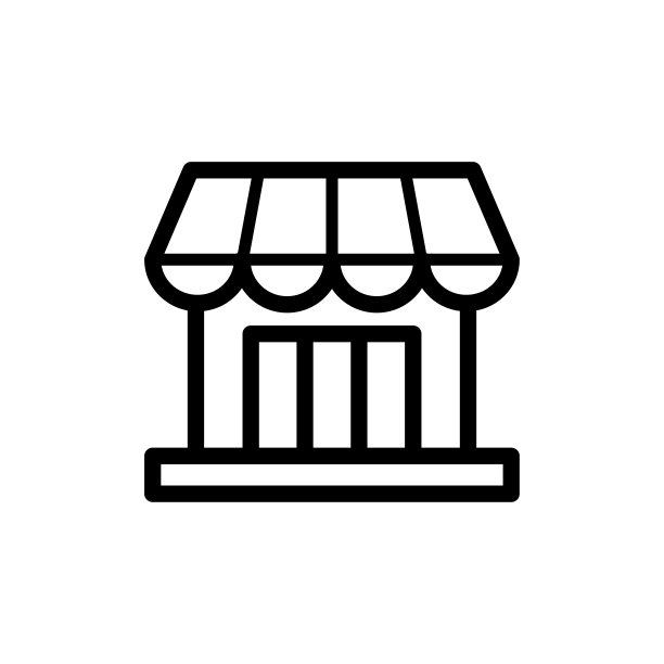 店面前端图标平面矢量模板设计新潮图片下载