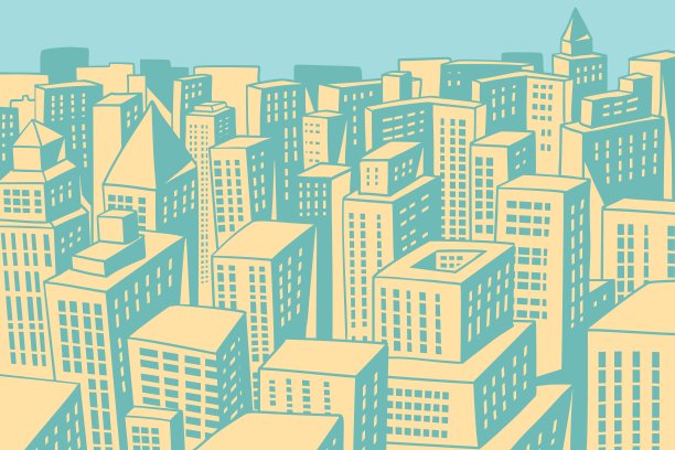 现代城市全景图片下载