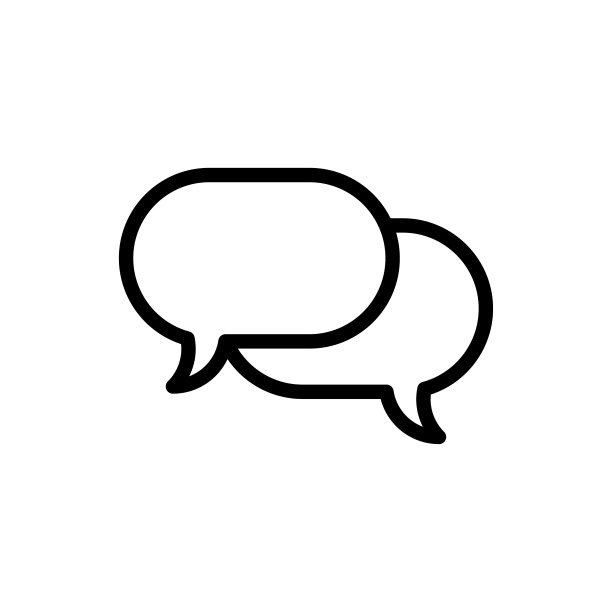 气泡语音图标平面矢量模板设计流行图片下载