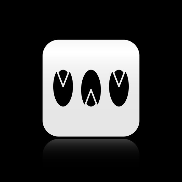 黑色开心果图标孤立在黑色图片下载