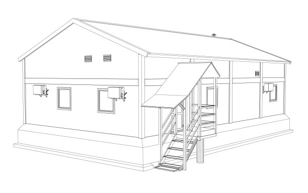 戴着一副金属框工业建筑图片下载
