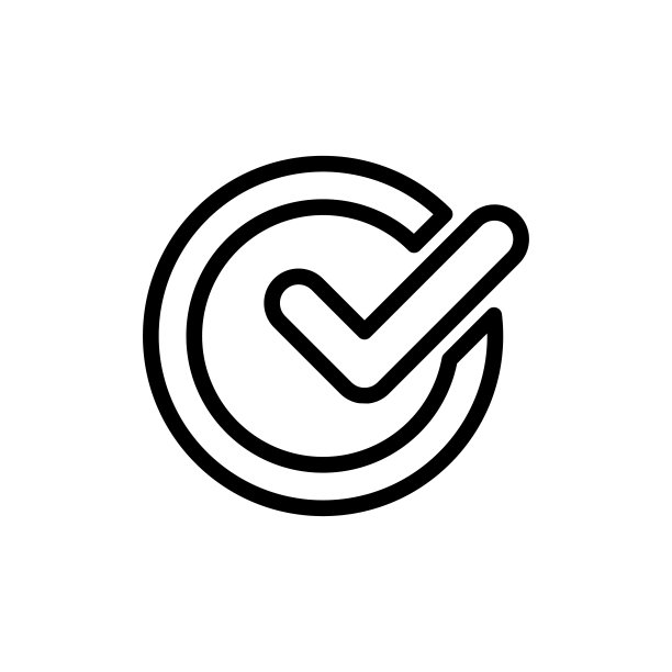 检查标记图标平面矢量模板设计潮流图片下载