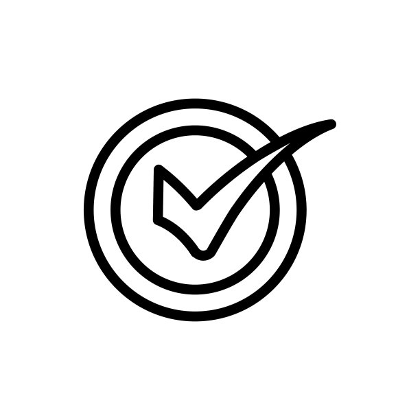 检查标记图标平面矢量模板设计潮流图片下载