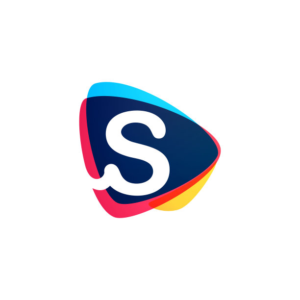 字母S标志为动态三角形相交形状。图片下载