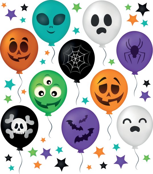 万圣节气球主题集图片下载