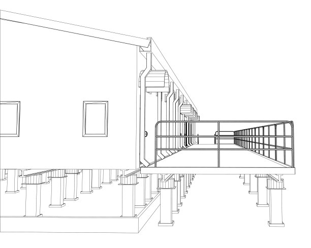戴着一副金属框工业建筑图片下载