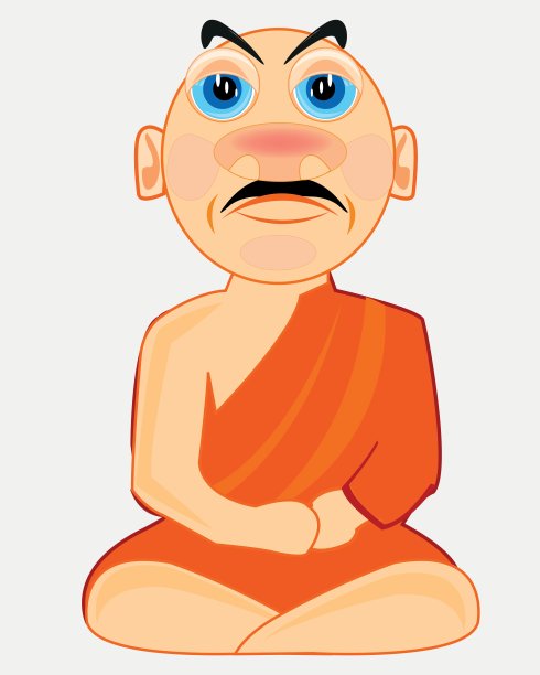 穿着民族服装的佛教徒图片下载