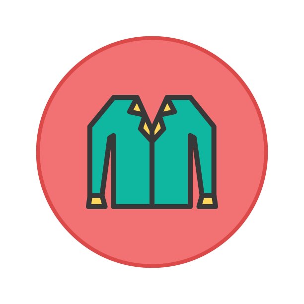 t恤办公室制服矢量图标按钮图片下载