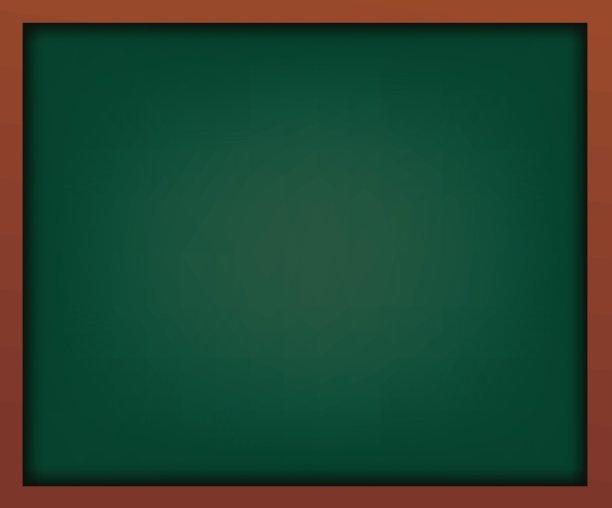 空的绿色学校黑板与框架向量。模板为您的设计。图片下载
