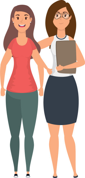 可爱的年轻女商人形象图片下载