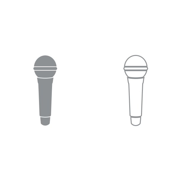 麦克风是黑色图标。图片下载