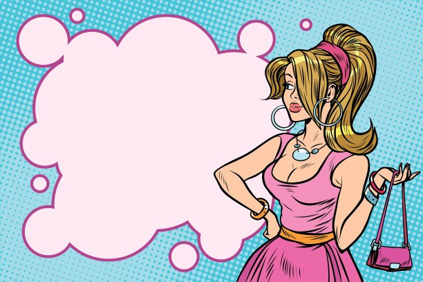 穿着粉红色衣服的女人图片下载