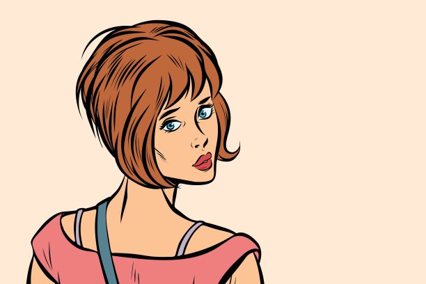 女人向后看图片下载