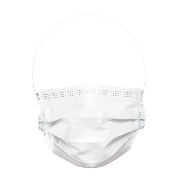 面部保护口罩隔离在白色背景图片下载