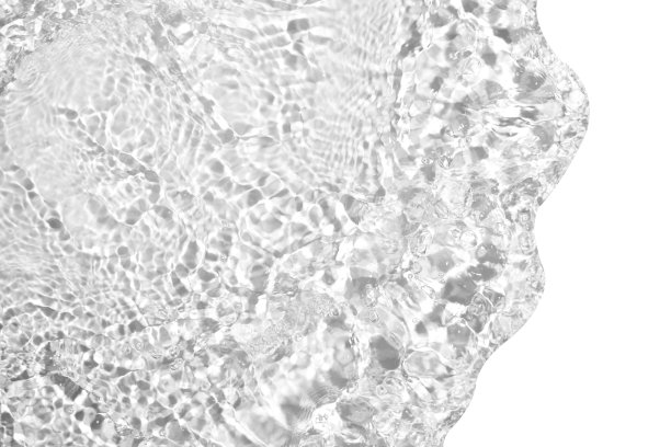 纹理飞溅干净的水隔离在白色的背景图片下载