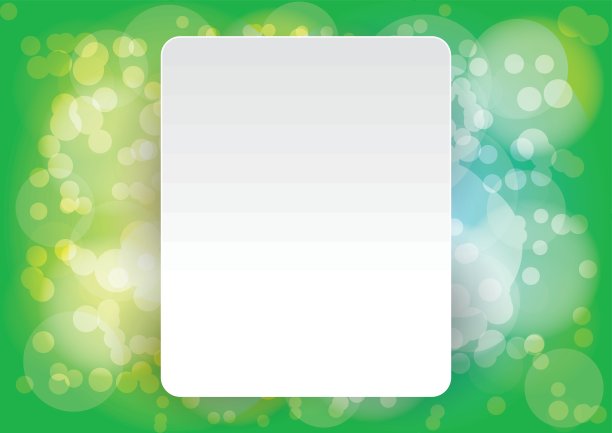 抽象矢量布局，散景绿色背景图片下载