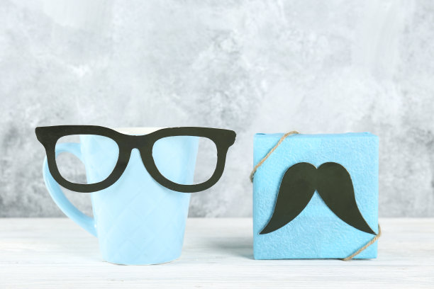 符号对象为父亲节假日纹理背景。图片下载