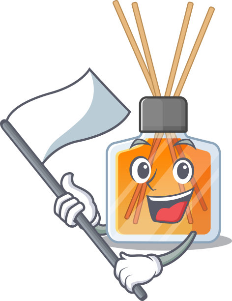 滑稽的空气清新剂粘卡通人物风格图片下载