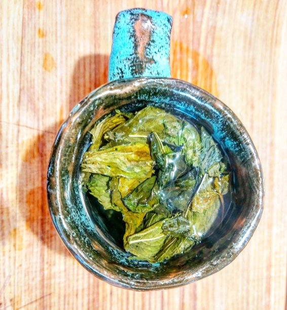 薄荷茶绿色饮用背景图片下载