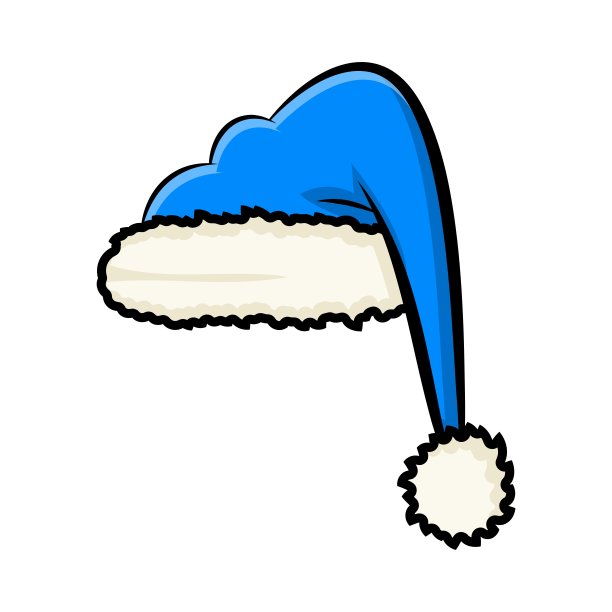 圣诞帽为圣诞设计孤立的白色背景图片下载