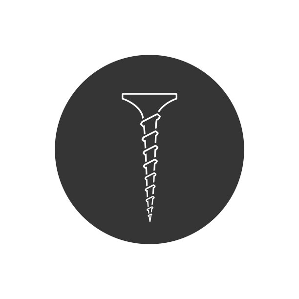 螺旋线图标，平面矢量插图图片下载