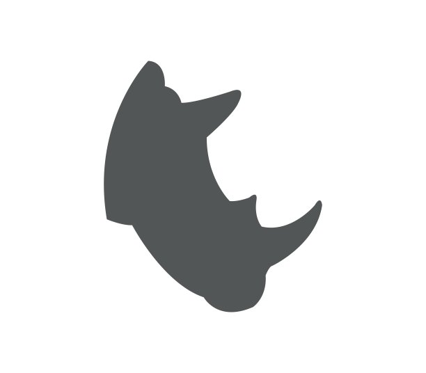 犀牛头图标图片下载