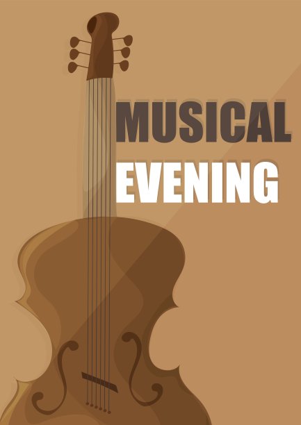 古典音乐小提琴音乐会的海报图片下载
