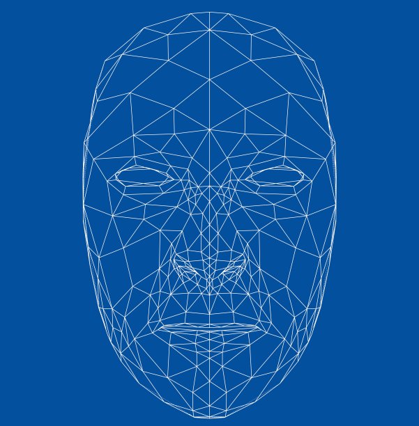 线框抽象人脸图片下载