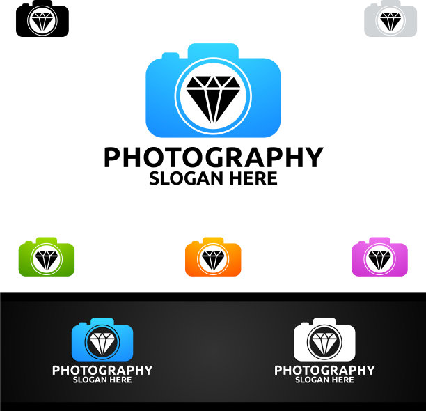 钻石相机摄影标志图片下载